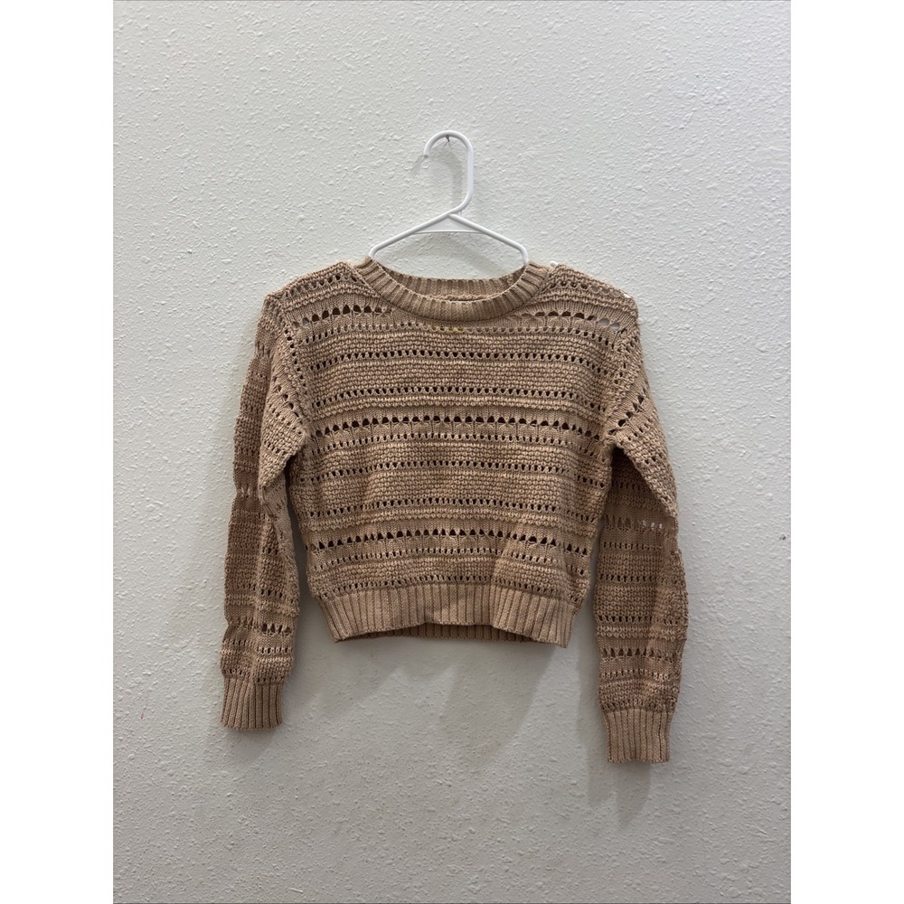 RSQ Sweater Girls Medium Light Brown Brand New Casual Winter